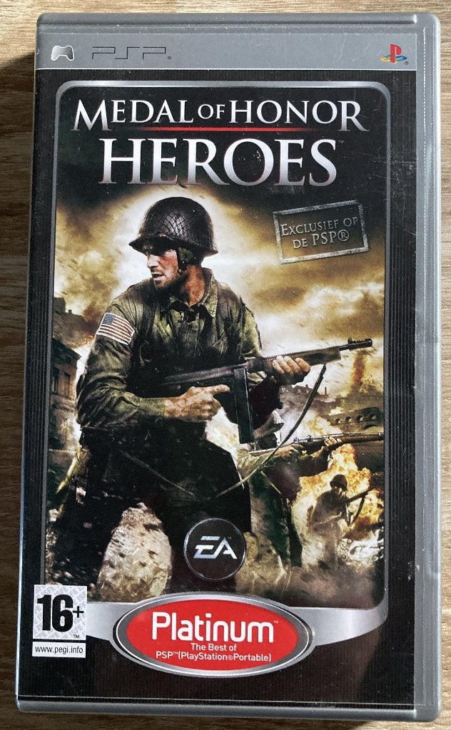 PSP Medal of Honor Heroes Platinum – Compleet met boekje, Gebruikt, 1 speler, Ophalen of Verzenden, Vanaf 16 jaar