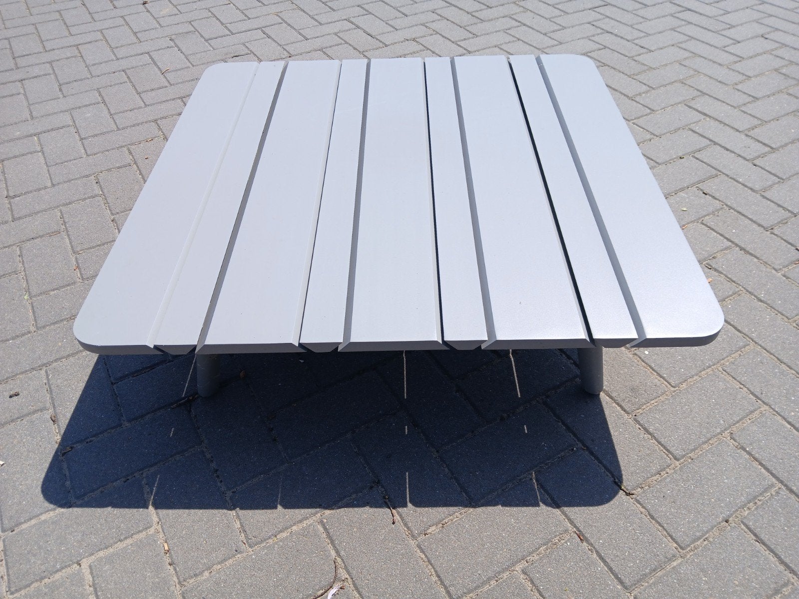 Tuintafel bijzet tafel, Ophalen, Rechthoekig, Aluminium