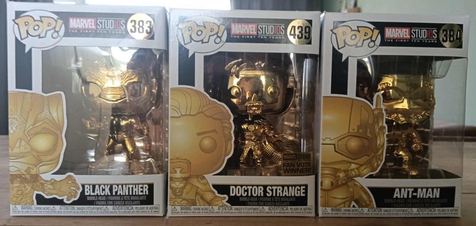 Funko Pop! Marvel Studios Gouden Collectie (3 stuks), Verzamelen, Ophalen, Nieuw