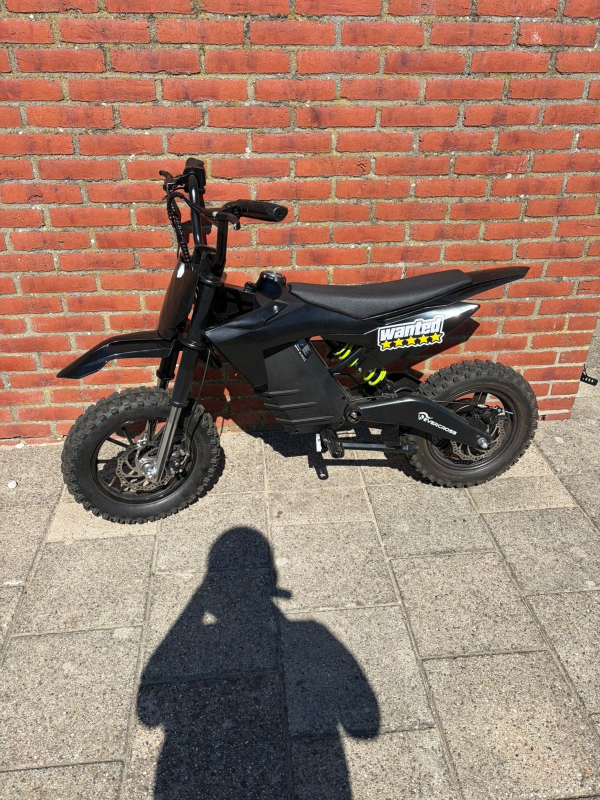 Elektrische kinder crossmotor tot 75 kilo, Fietsen en Brommers, Minibikes, Midibikes en Pitbikes, Ophalen, Zo goed als nieuw, Overige typen