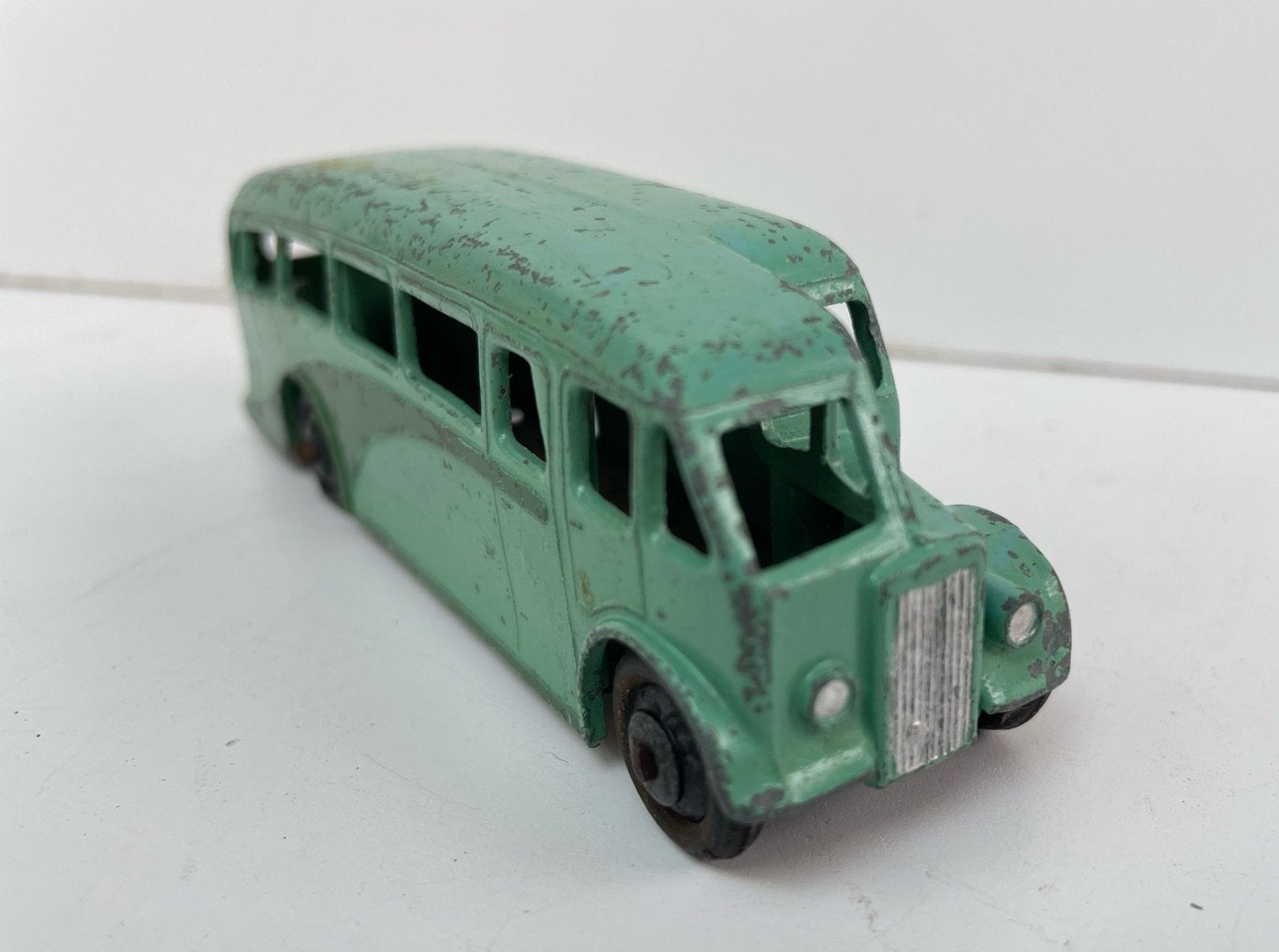 Vintage Dinky Toys Bus - Groen Speelgoedbusje, Ophalen of Verzenden