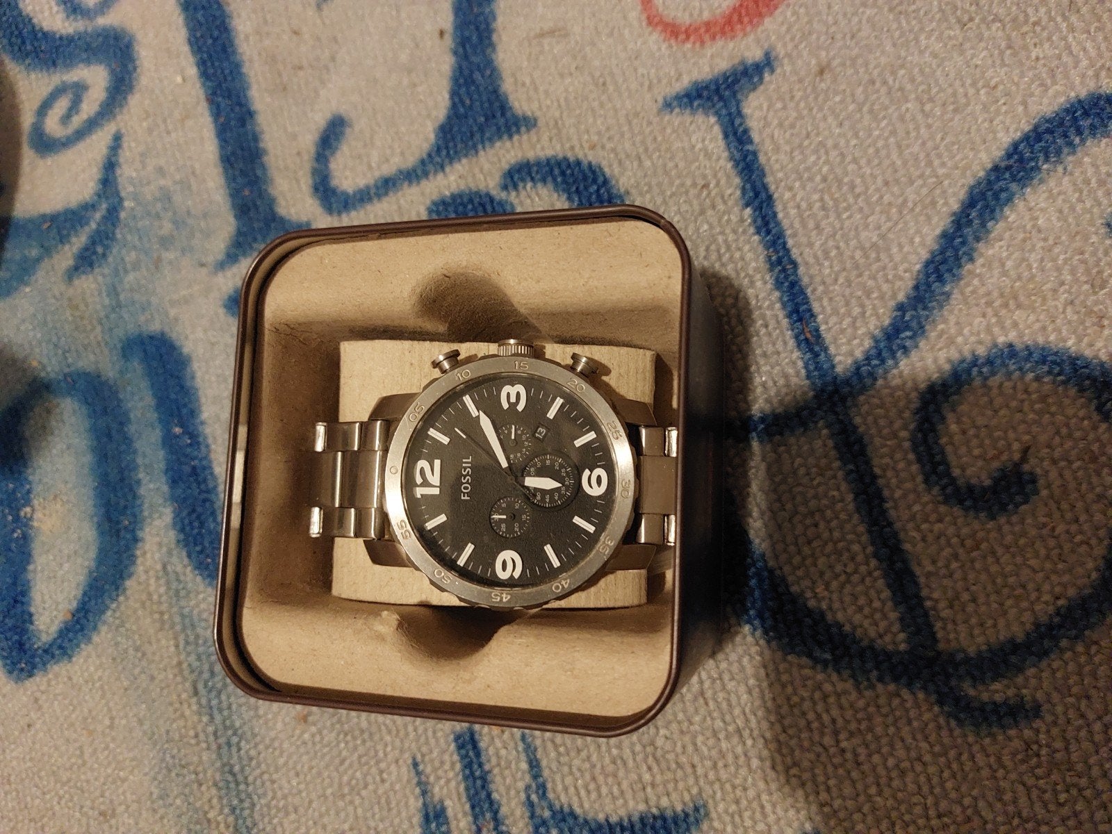 fossil horloge  nieuw, Overige merken, Overige materialen, Leer, Verzenden