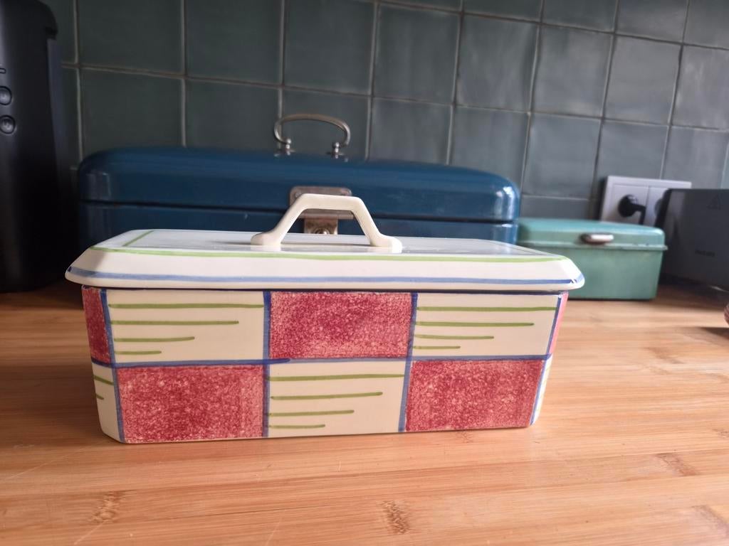 SMF Schramberg Art Deco Terrine - Decor 3710 (ca. 1930), Antiek en Kunst, Antiek | Keramiek en Aardewerk, Ophalen of Verzenden