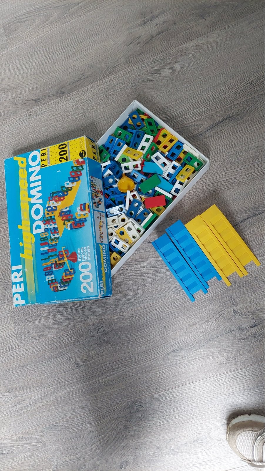 Peri Speed Domino 200 stenen bouwset incl bruggen, Ophalen of Verzenden, Gebruikt, Overige merken