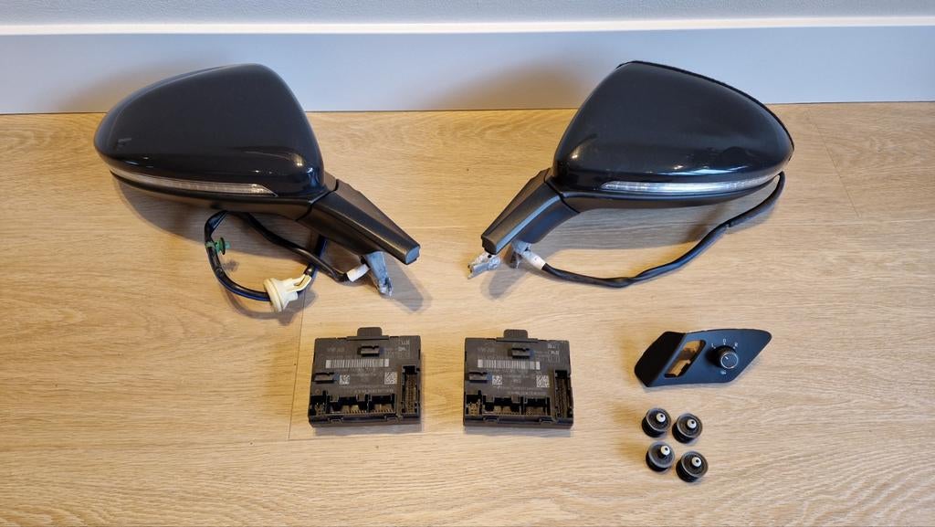 Buitenspiegels Volkswagen Golf 7 met modules en schakelaar, Ophalen of Verzenden, Gebruikt, Volkswagen