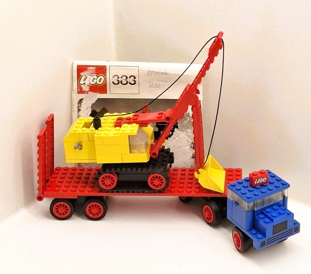 Lego 383  Truck met hijskraan, Kinderen en Baby's, City, Lego, Inclusief instructies, Ophalen of Verzenden