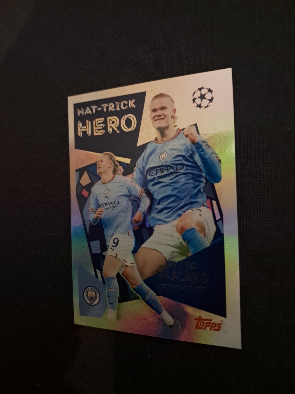 Champions League voetbal sticker Erling Haaland. NIEUW!., Ophalen of Verzenden, Nieuw, Buitenlandse clubs, Poster, Plaatje of Sticker