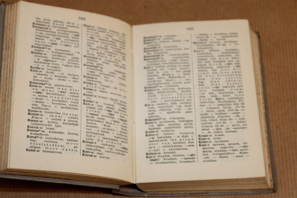 Meulenhoff's Zakwoordenboek Esperanto [1952] — Tweezijdig, Boeken, Woordenboeken, Ophalen of Verzenden, Gelezen, Van Dale, Nederlands