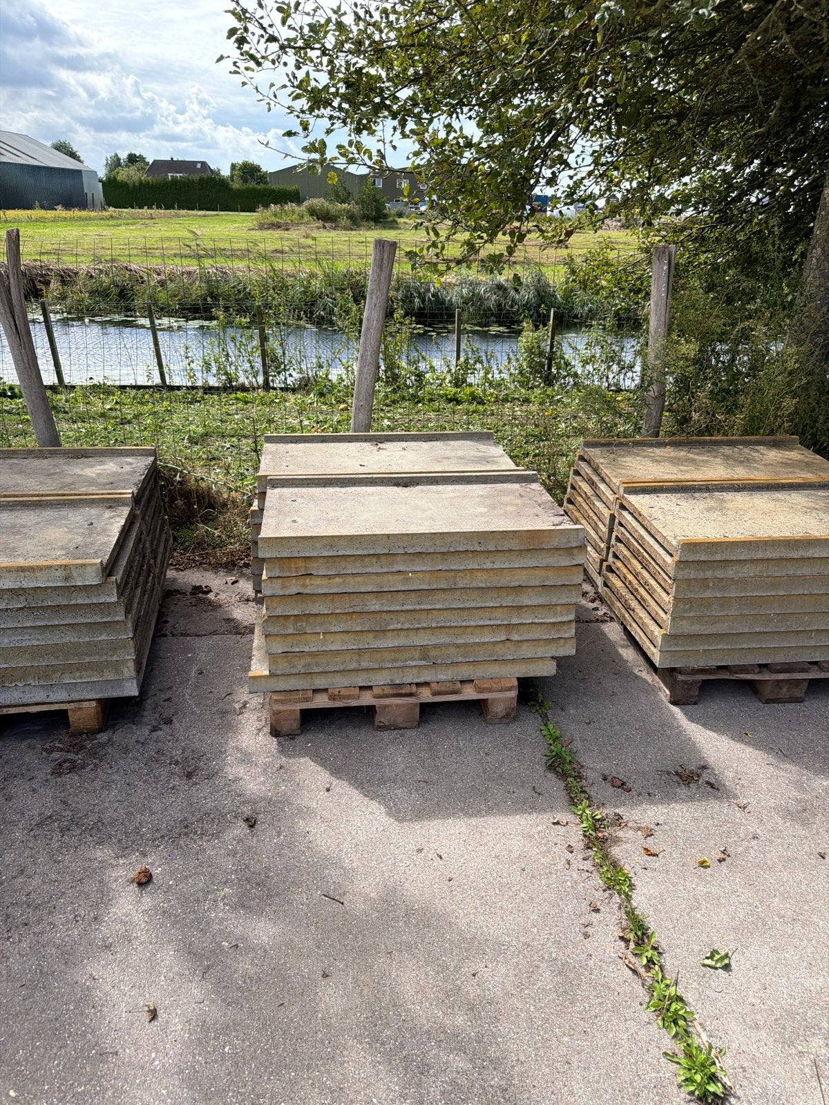 Betonnen goten voor kwekerijpaden (170 stuks), Ophalen, Gebruikt, Overige typen, 10 m² of meer