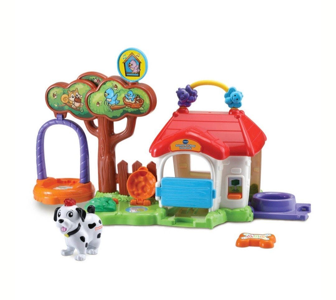 Vtech Zoef Zoef Dierenschommel en Speel hondenhok, Kinderen en Baby's, Speelgoed | Vtech, Ophalen of Verzenden, Zo goed als nieuw