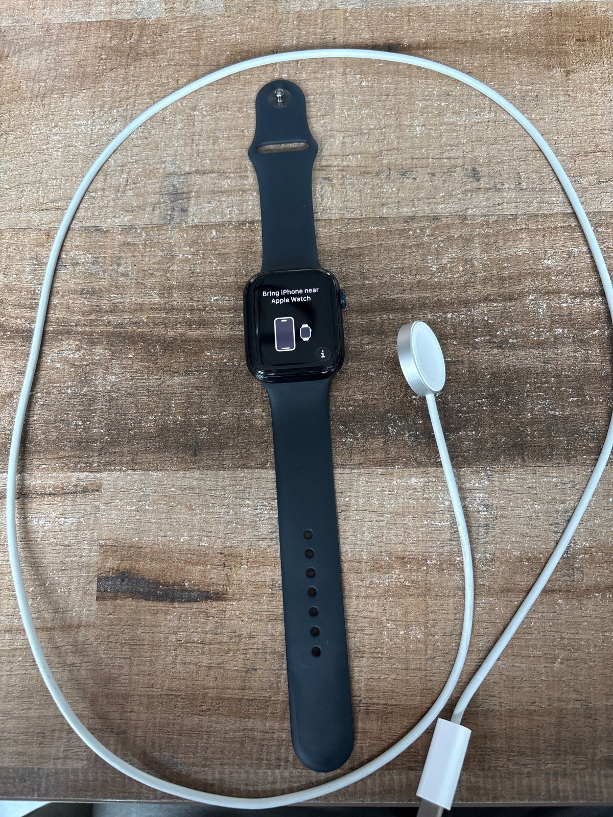 Apple Watch Series 7, 45mm (Zwart) met oplader, Sieraden, Tassen en Uiterlijk, Ophalen, Afstand, Zwart, IOS