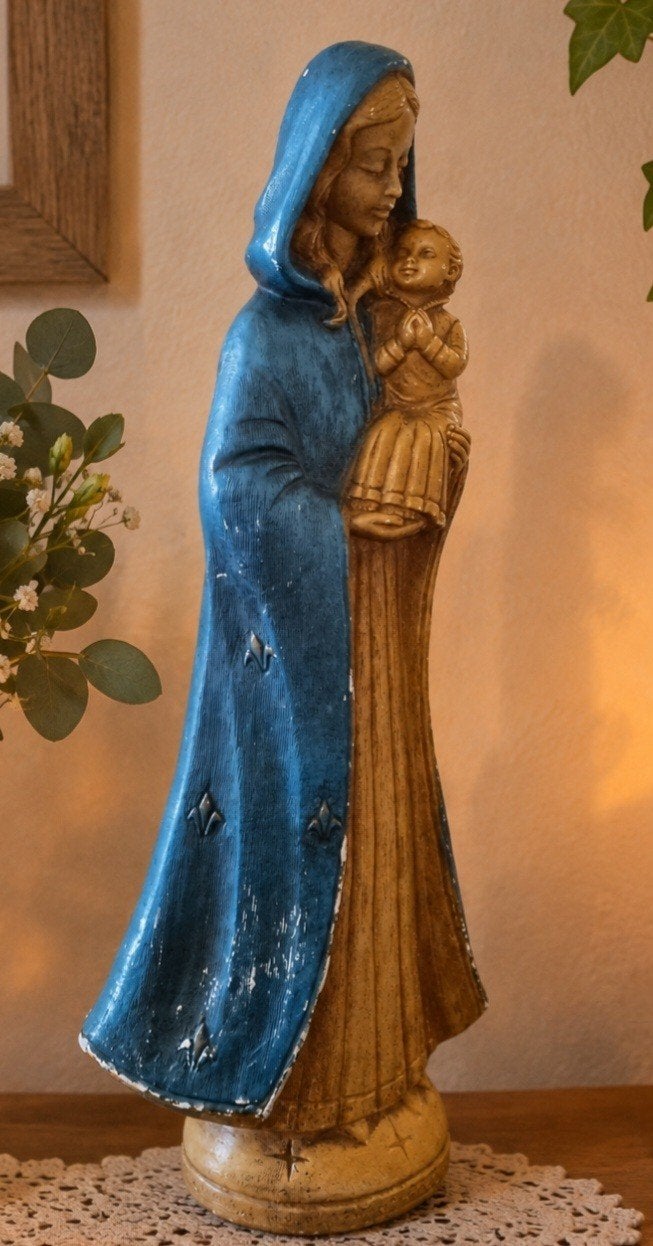 Groot Maria met kind Jezus beeld, Antiek en Kunst, Ophalen of Verzenden