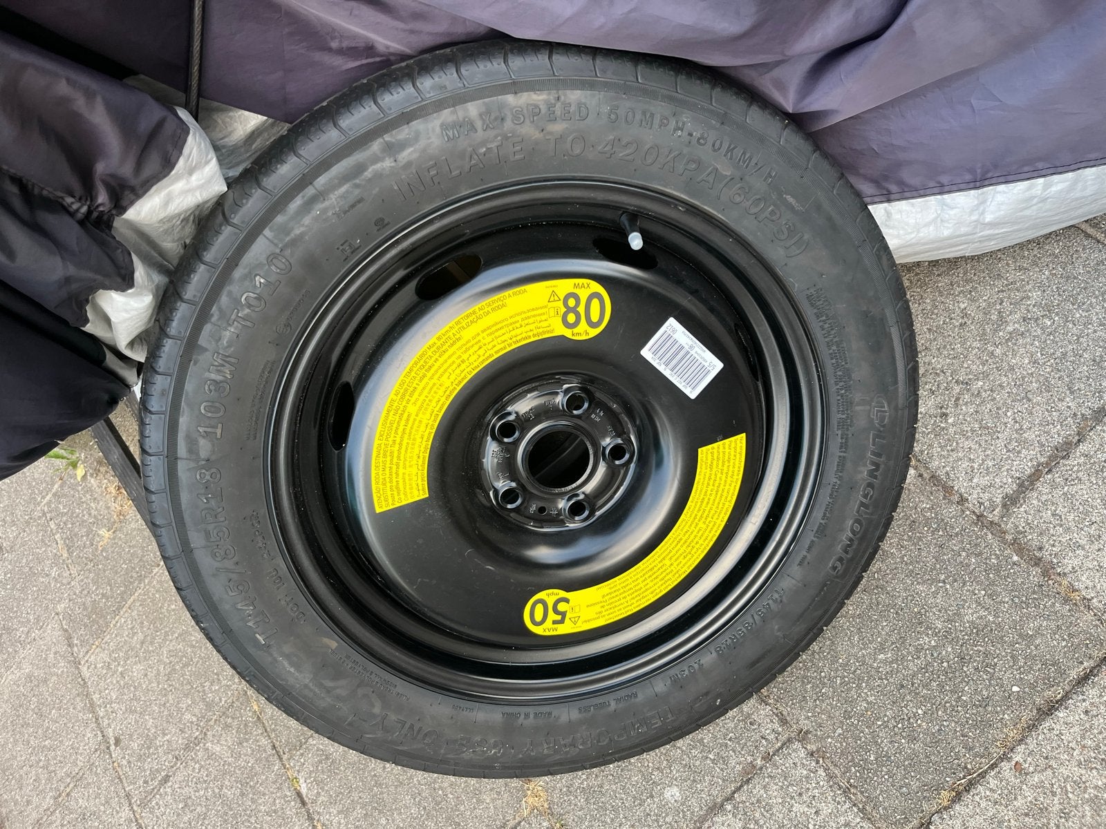 Nieuw reservewiel T145/85R18 Linglong, Auto diversen, Auto-accessoires, Ophalen, Nieuw