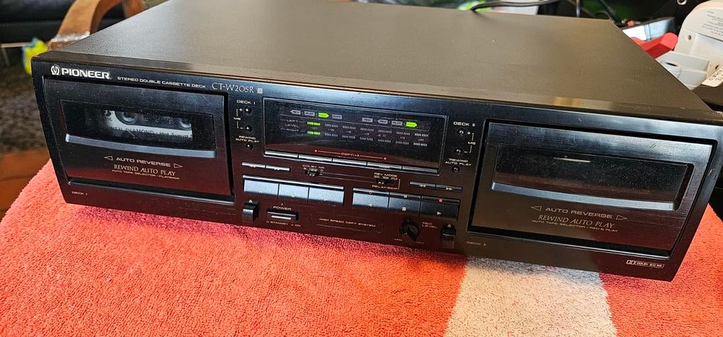 Pioneer CT-W205R Dubbel auto reverse cassette deck, Ophalen of Verzenden, Overige merken