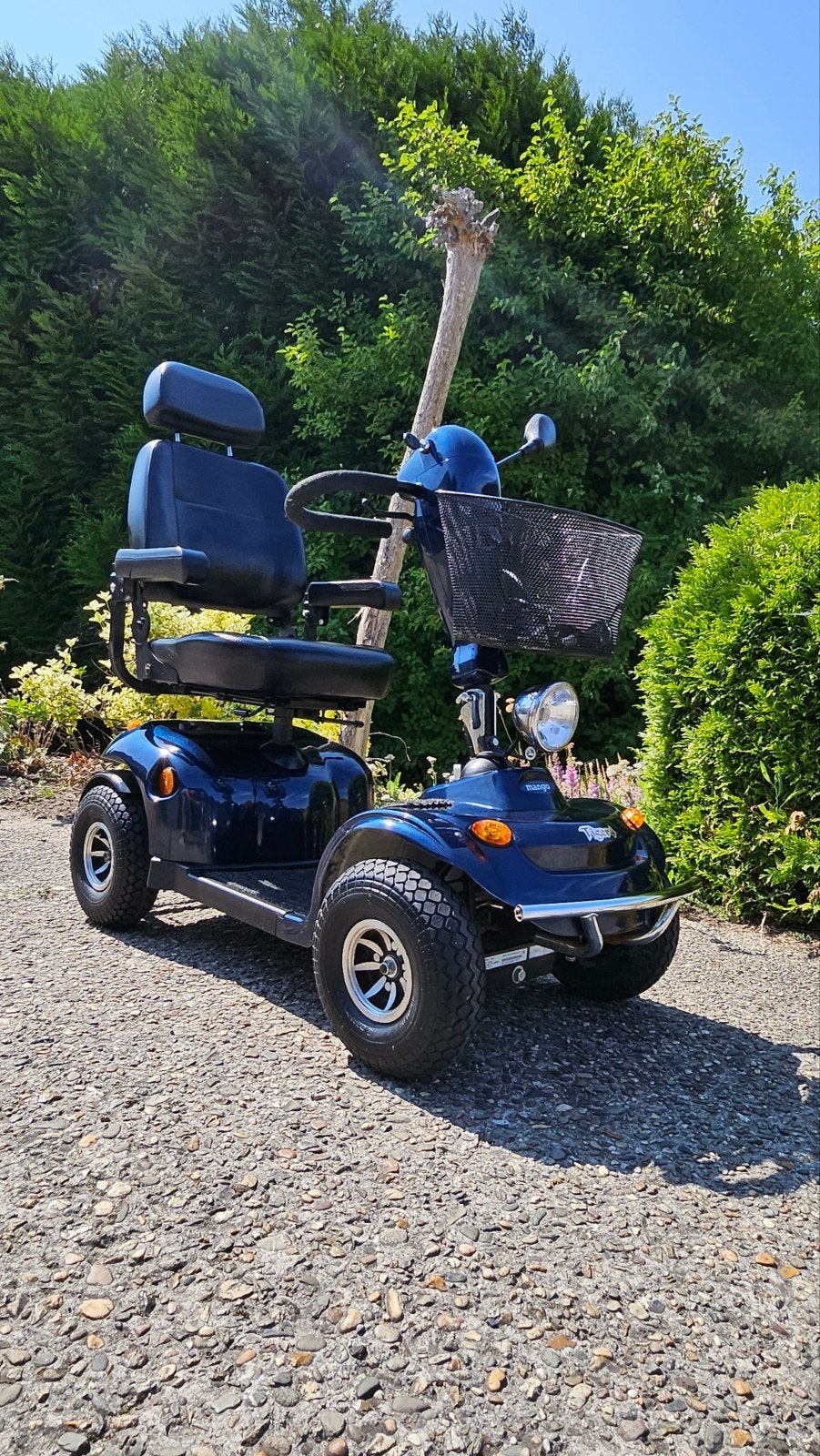 Scootmobiel Mango Tiger, stabiele 4-wiel scootmobiel, 17km/h, Diversen, Rolstoelen, Ophalen, Gebruikt, Elektrische rolstoel