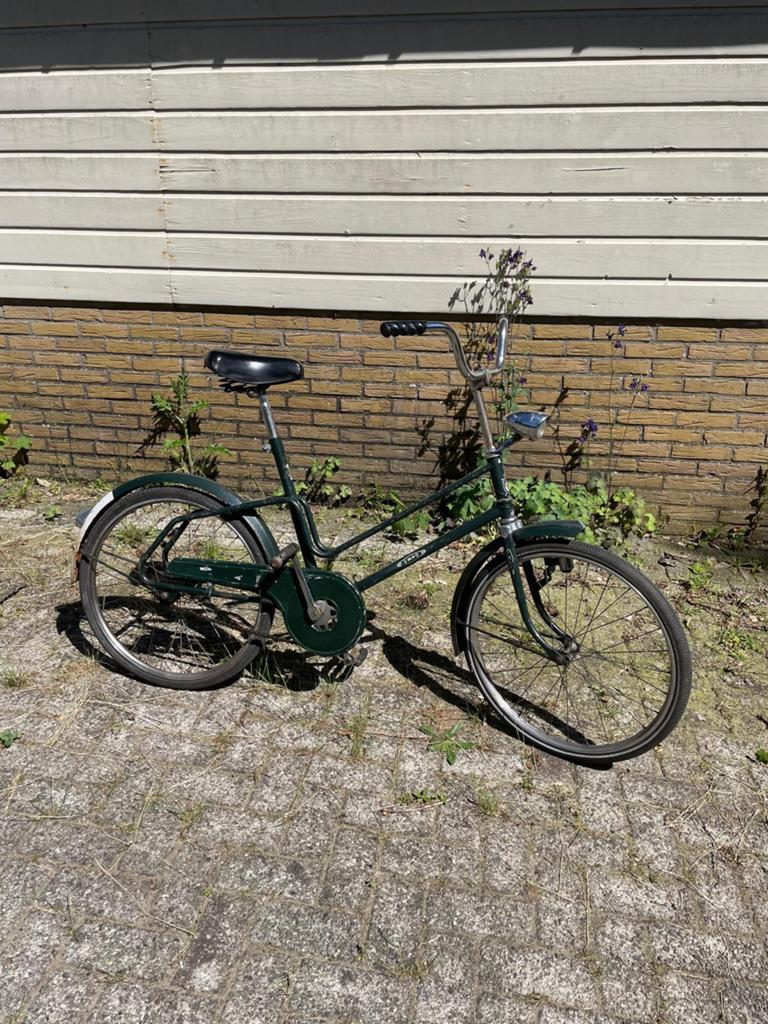 Oude Empo Lassie fiets, Ophalen, Terugtraprem, Empo, Jaren '60 of nieuwer