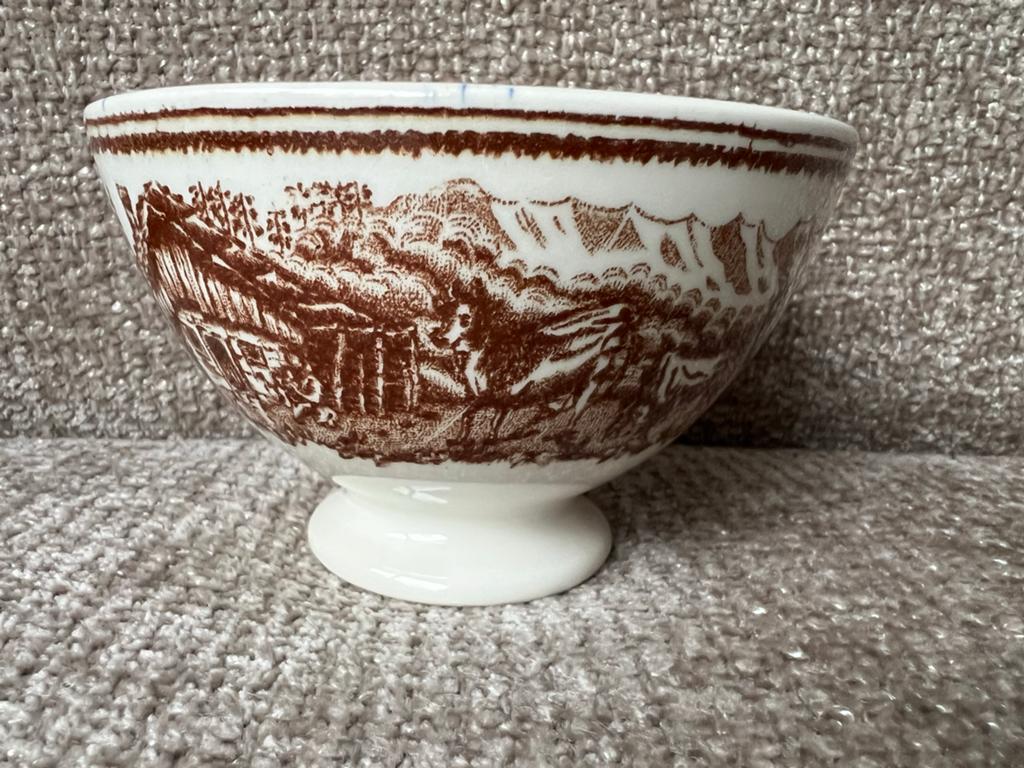 Vintage Belgisch Boch Frères Keramis 'Alpes' spoel kom, Antiek en Kunst, Ophalen of Verzenden