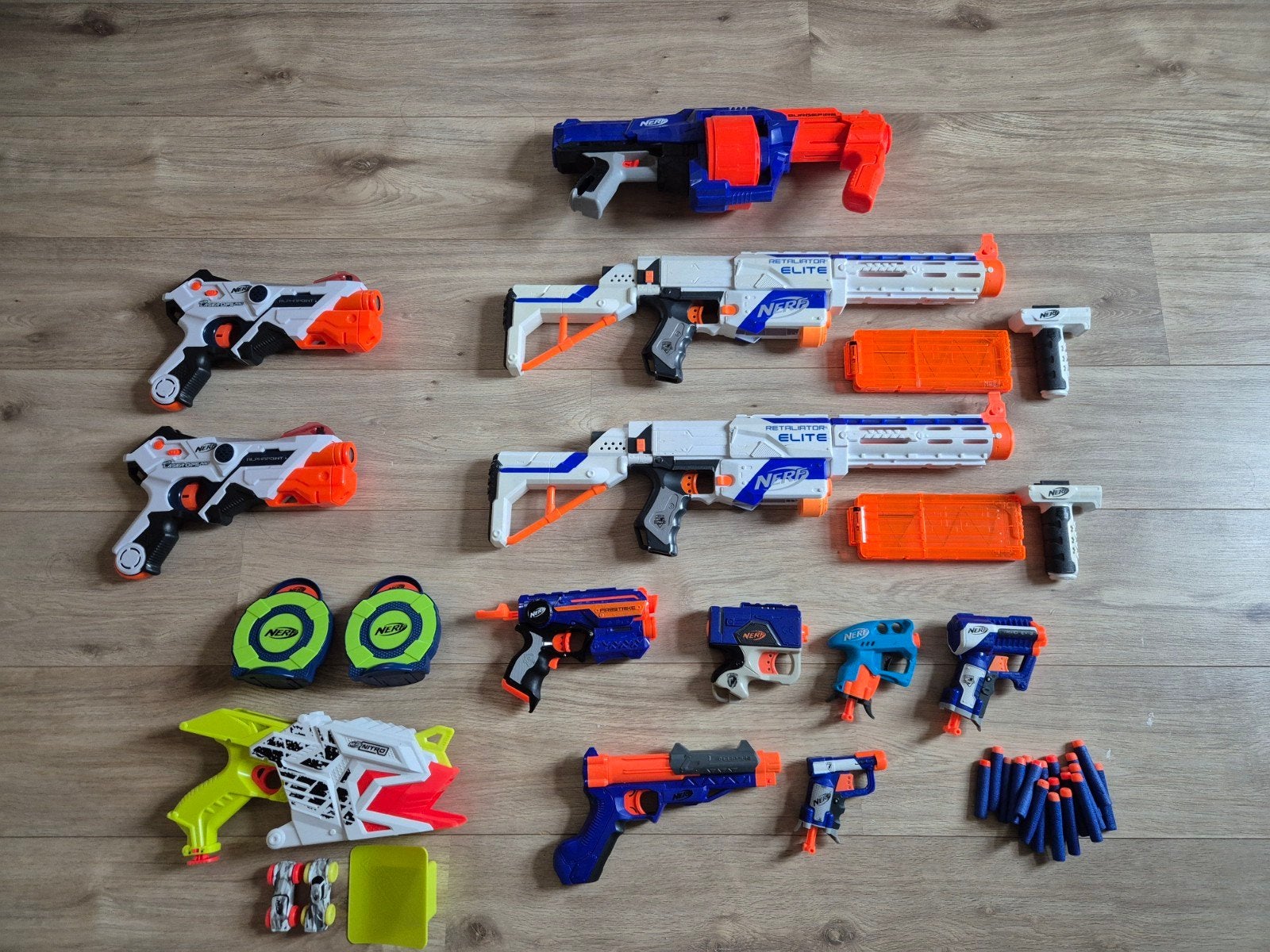 Set nerf pistolen, Ophalen