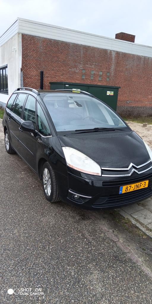 Citroën C4 (Grand) Picasso 1.6 THP Eb6v 2009 Zwart, Auto's, 4 cilinders, 1505 kg, 7 stoelen, Particulier