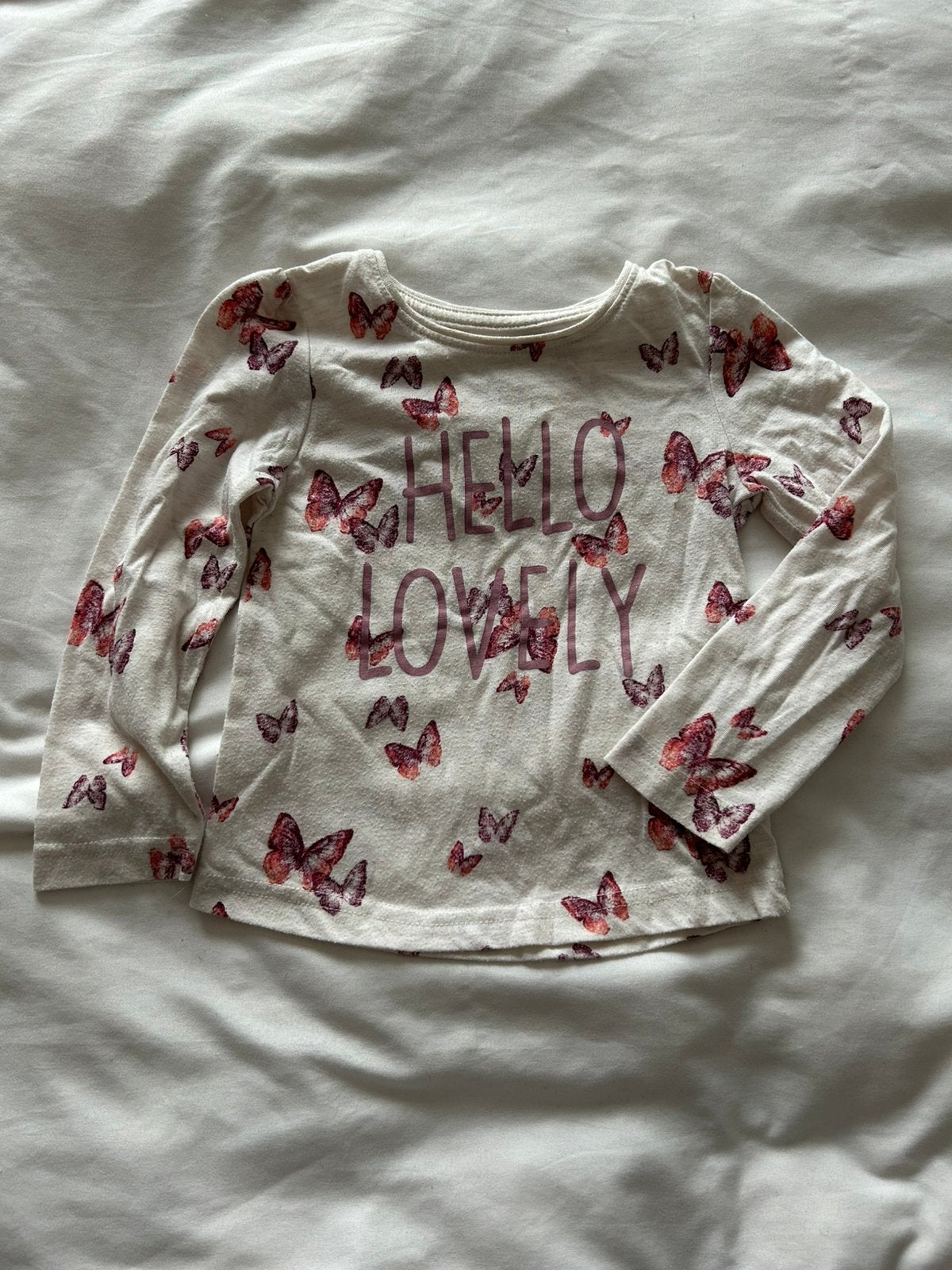 Shirt Vlinders Maat 98, Ophalen of Verzenden, Zo goed als nieuw, Meisje, Shirt of Longsleeve
