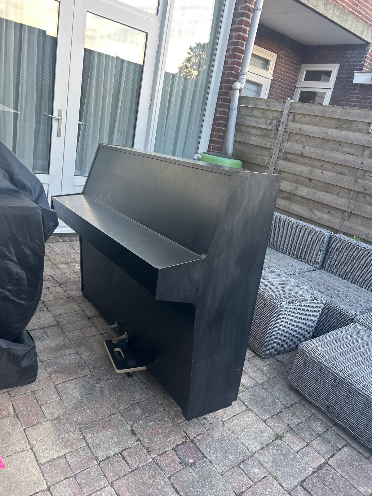 Gratis piano - gebruikt, niet zuiver meer, Ophalen, Gebruikt, Zwart, Piano