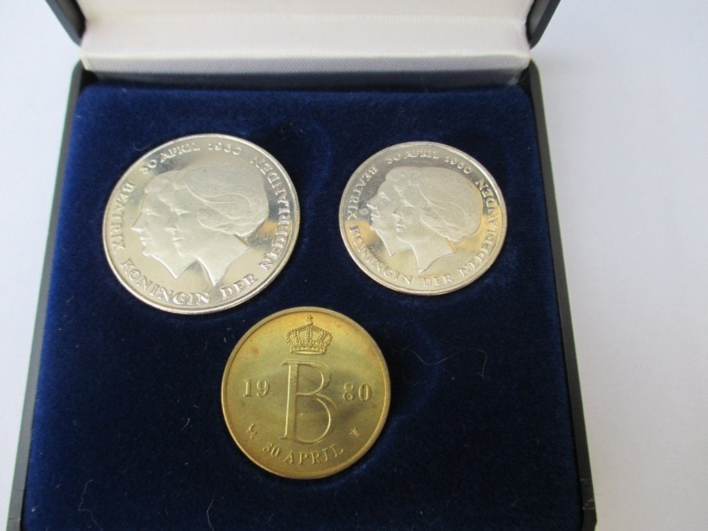 Inhuldigingsset Beatrix 1980, Ophalen of Verzenden, Koningin Beatrix, Overige waardes, Setje