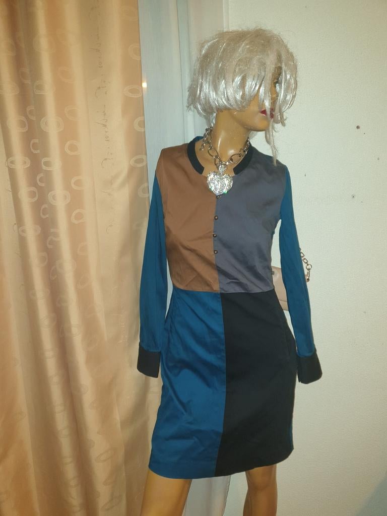 Jurk met lange mouwen en kleurvlakken by groth maat XS zgan, Kleding | Dames, Jurken, By groth, Overige kleuren, Ophalen of Verzenden