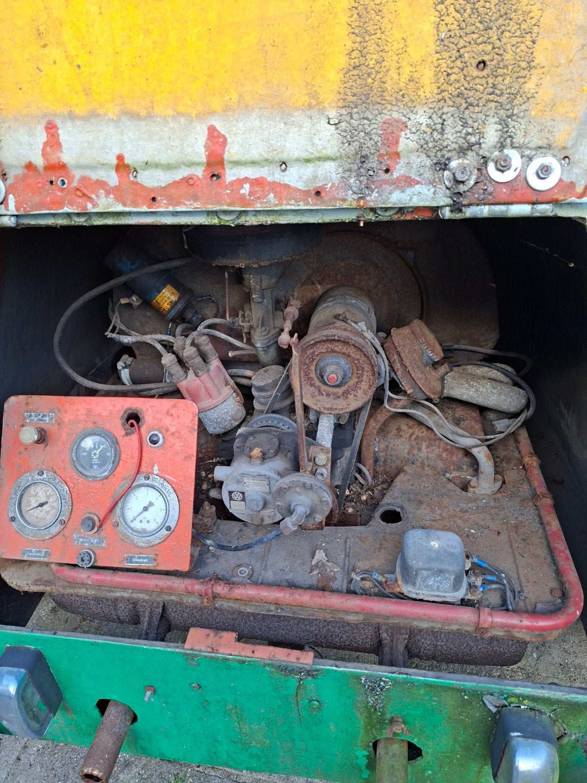 Oldtimer compressor, Ophalen
