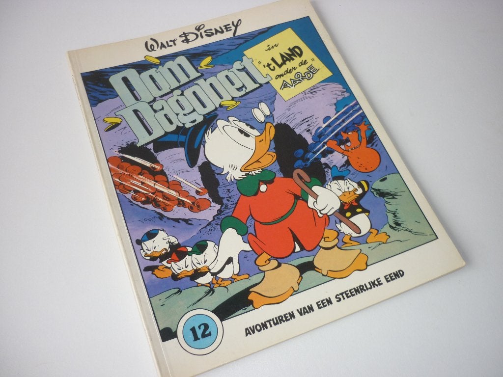 Oom Dagobert deel 12 ’t Land onder de Aarde (1e druk), Eén stripboek, Ophalen of Verzenden, Gelezen
