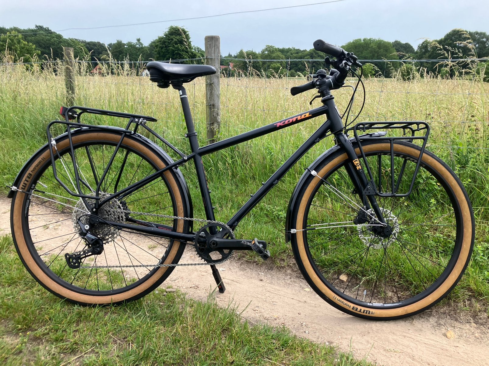 Kona Dr dew tourfiets/commuter maat s stalen frame steekas, 10 tot 15 versnellingen, Schijfrem, Ophalen, Overige merken
