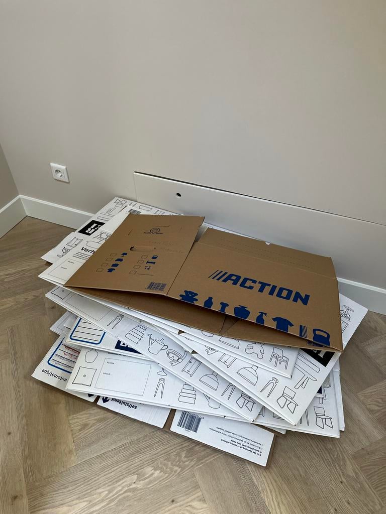 30 verhuisdozen, Ophalen, Doos, 40 tot 60 cm, 50 tot 75 cm