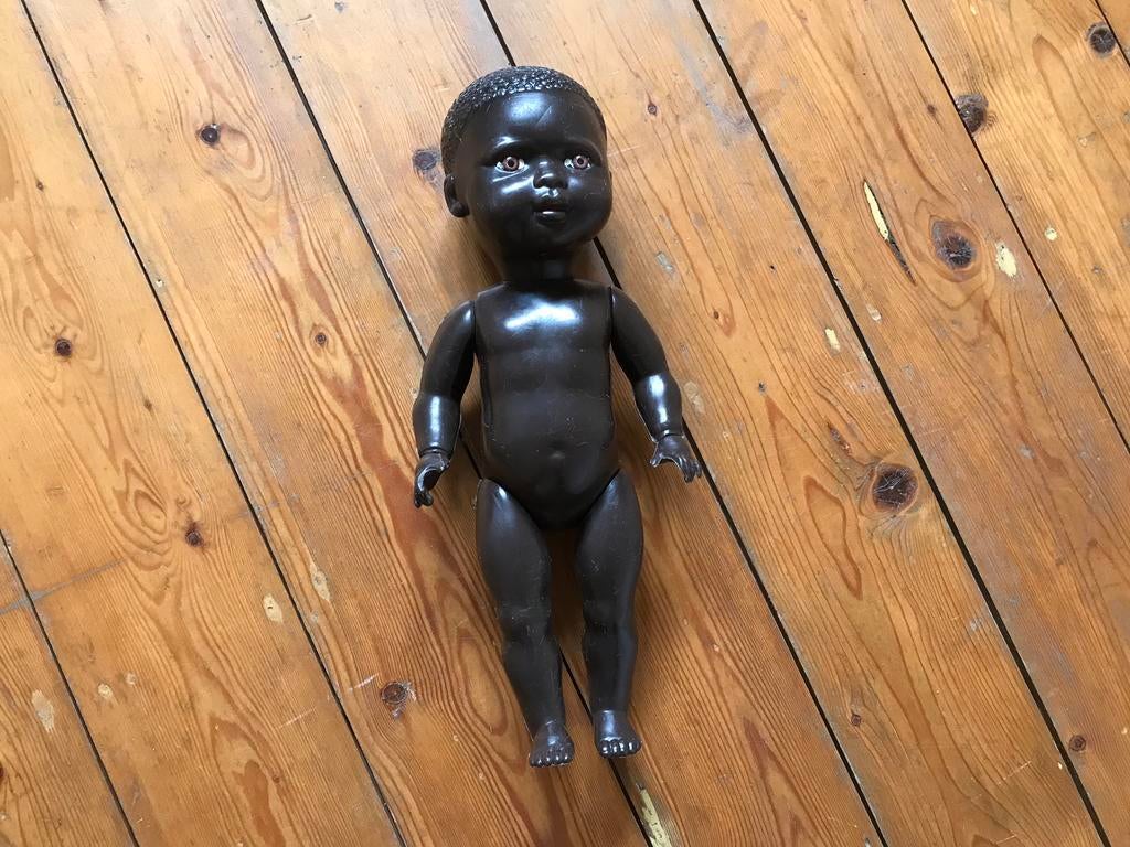 Oude donkere wildebras pop, Ophalen of Verzenden, Gebruikt, Pop