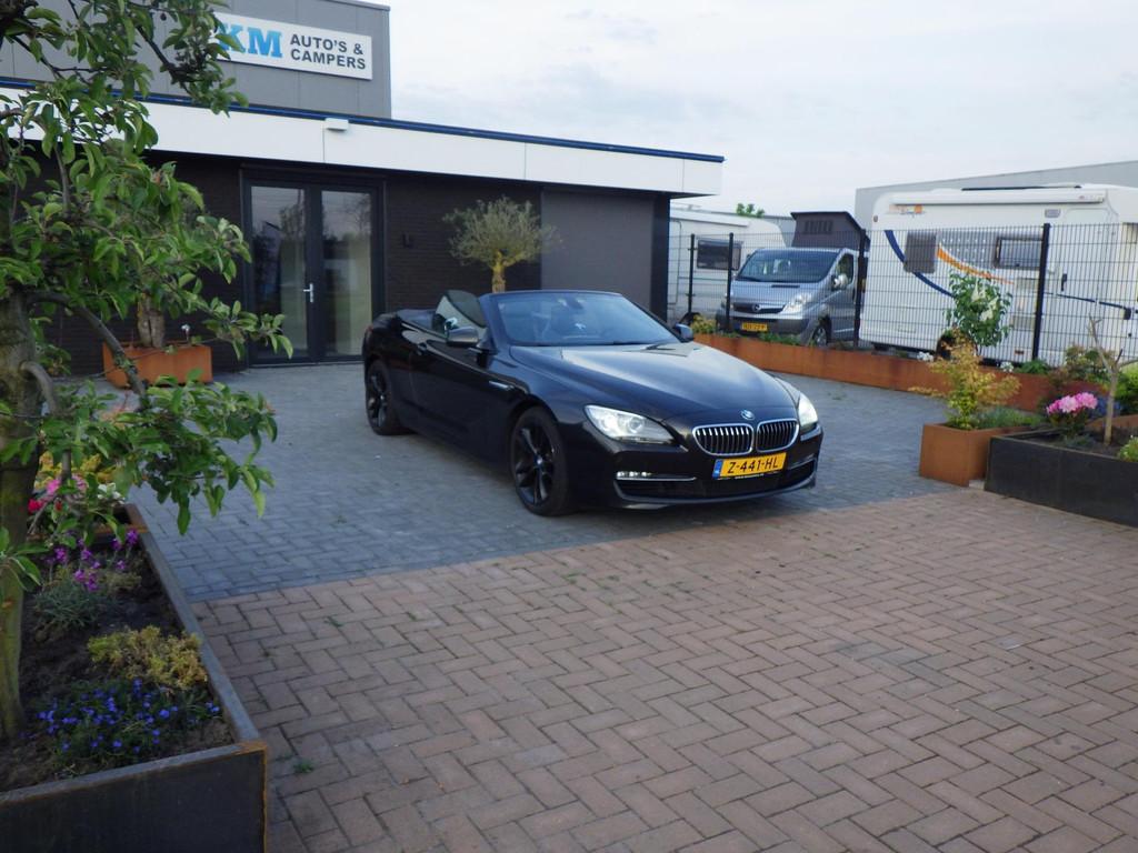 BMW 6-serie Cabrio 640i High Executive super nette auto inr, Euro 5, Achterwielaandrijving, Gebruikt, Zwart