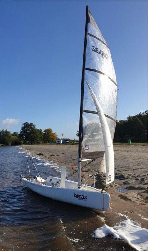 Topaz Uno Race Zeilboot - Perfect voor beginners en gevorder, Watersport en Boten, Open zeilboten, Ophalen of Verzenden, Gebruikt
