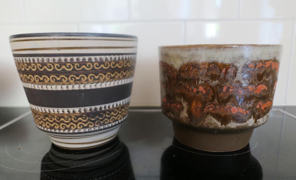 Vintage bloempotten, Antiek en Kunst, Ophalen of Verzenden