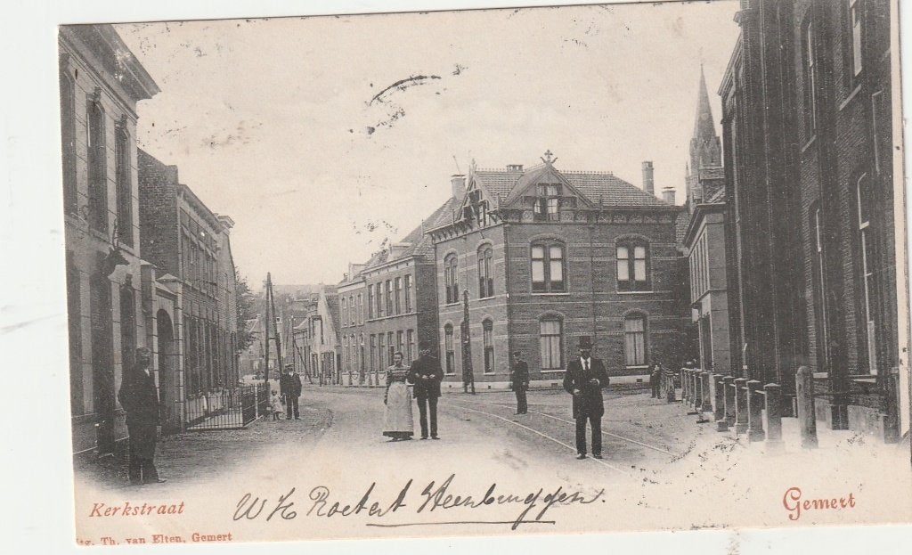 Gemert (N.Br.) - Kerkstraat, ca. 1905., Ophalen of Verzenden, Voor 1920, Gelopen, Noord-Brabant