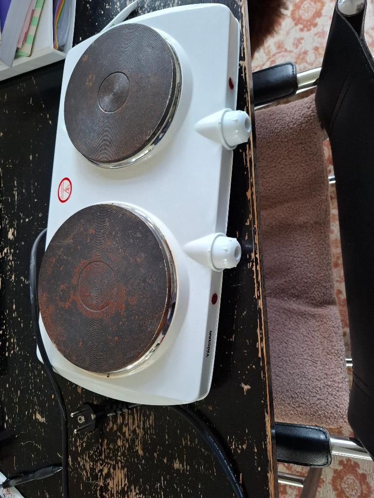 Elektrische kookplaat 2 pits camping, Caravans en Kamperen, Kampeeraccessoires, Ophalen of Verzenden, Gebruikt