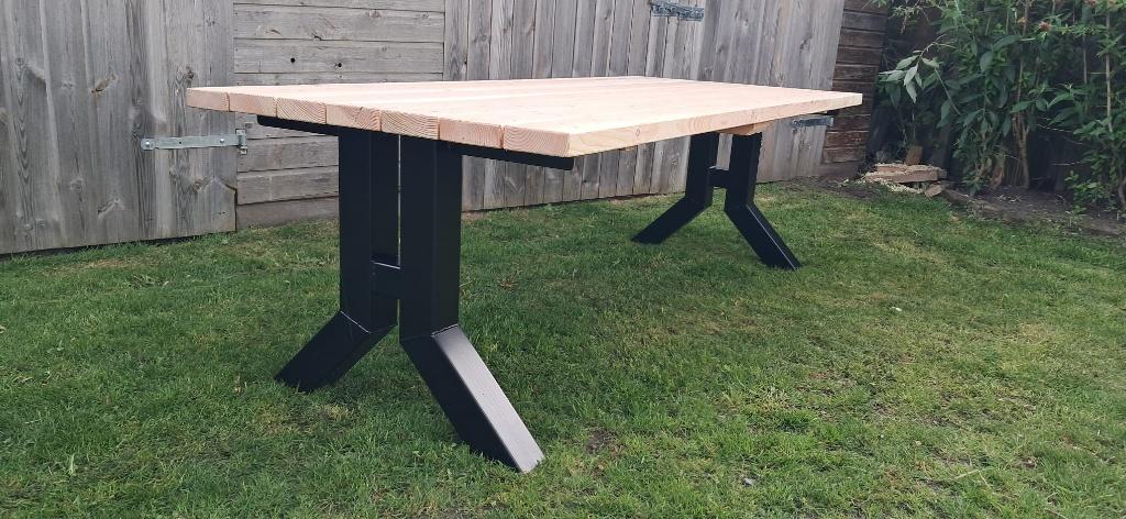 Buitentafel Y model, Ophalen of Verzenden, Nieuw, Rechthoekig, Hout