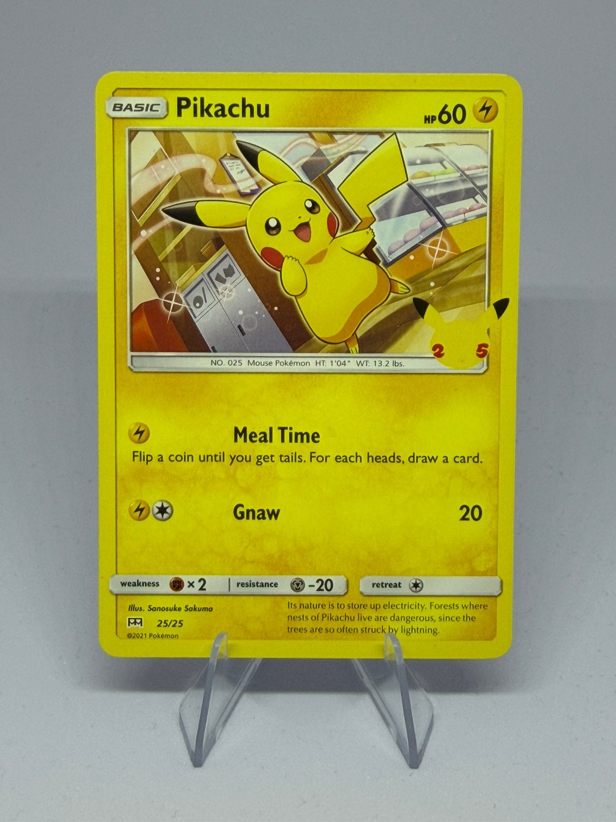 Te koop Pikachu Celebrations 25/25 Mc Donalds serie uit 2021, Ophalen of Verzenden, Zo goed als nieuw, Meerdere kaarten