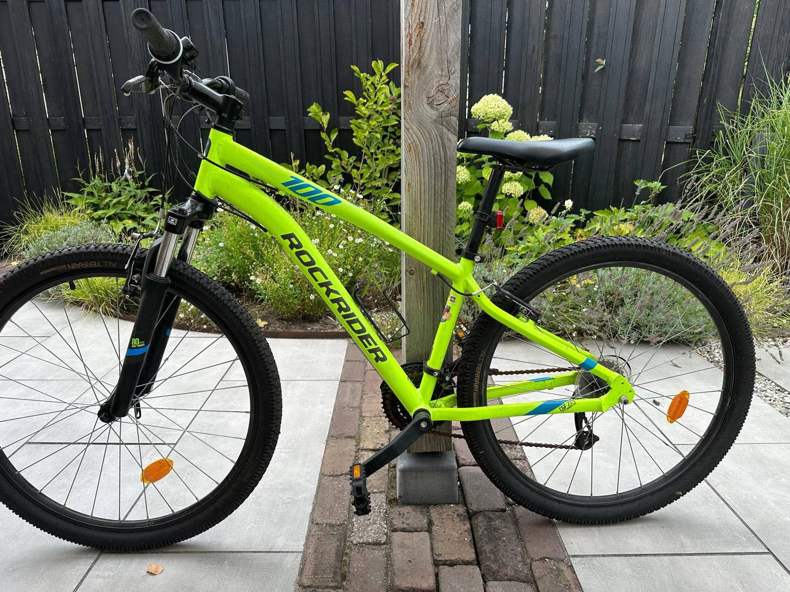 Rockrider ST 100 Mountainbike - Neon Geel, Gebruikt, Hardtail, 49 tot 53 cm, Dames