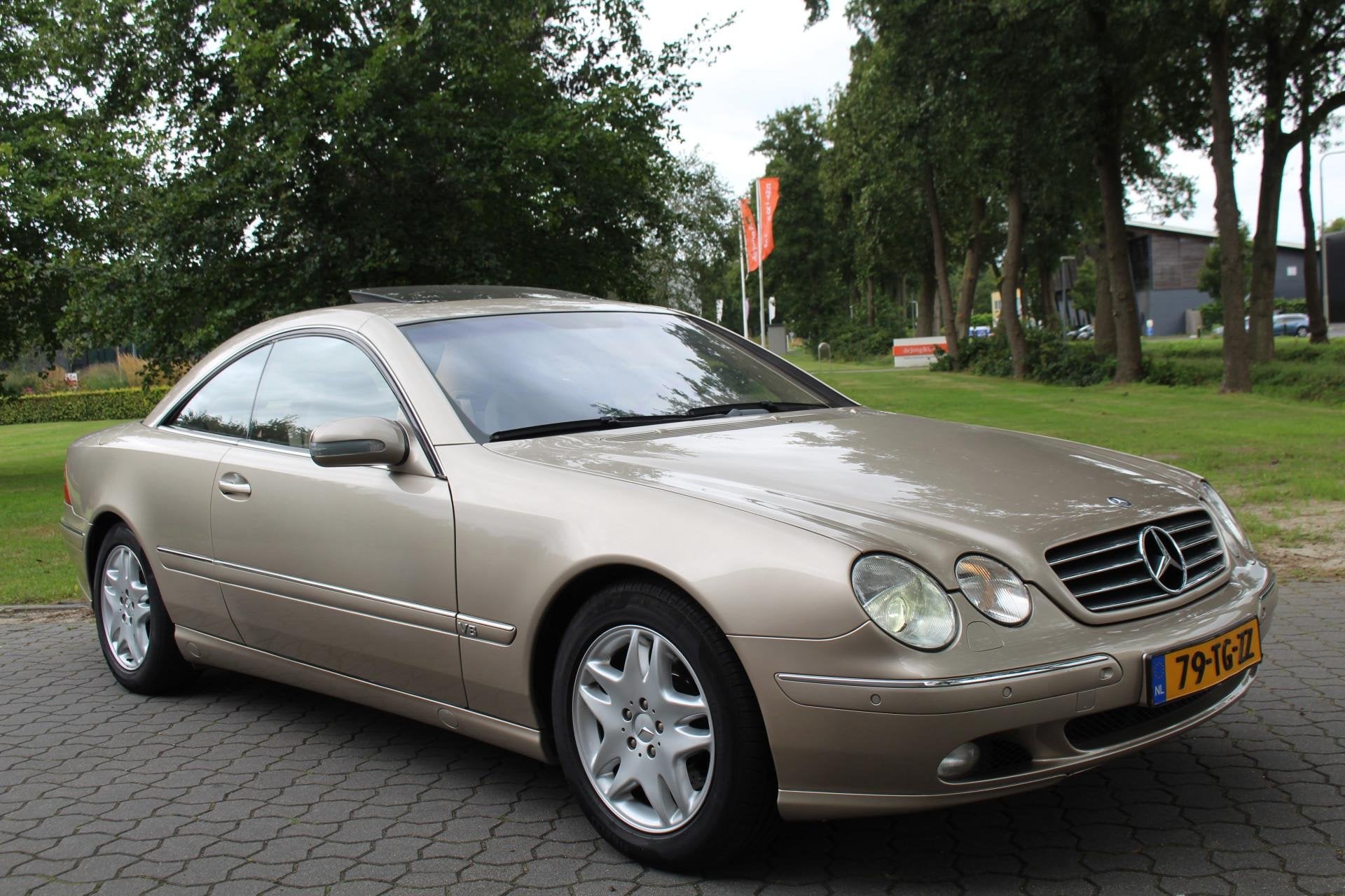 Mercedes-Benz CL 500 V8 Luchtvering, NIEUWSTAAT Collectorsit, Beige, 4 stoelen, Beige, Bedrijf