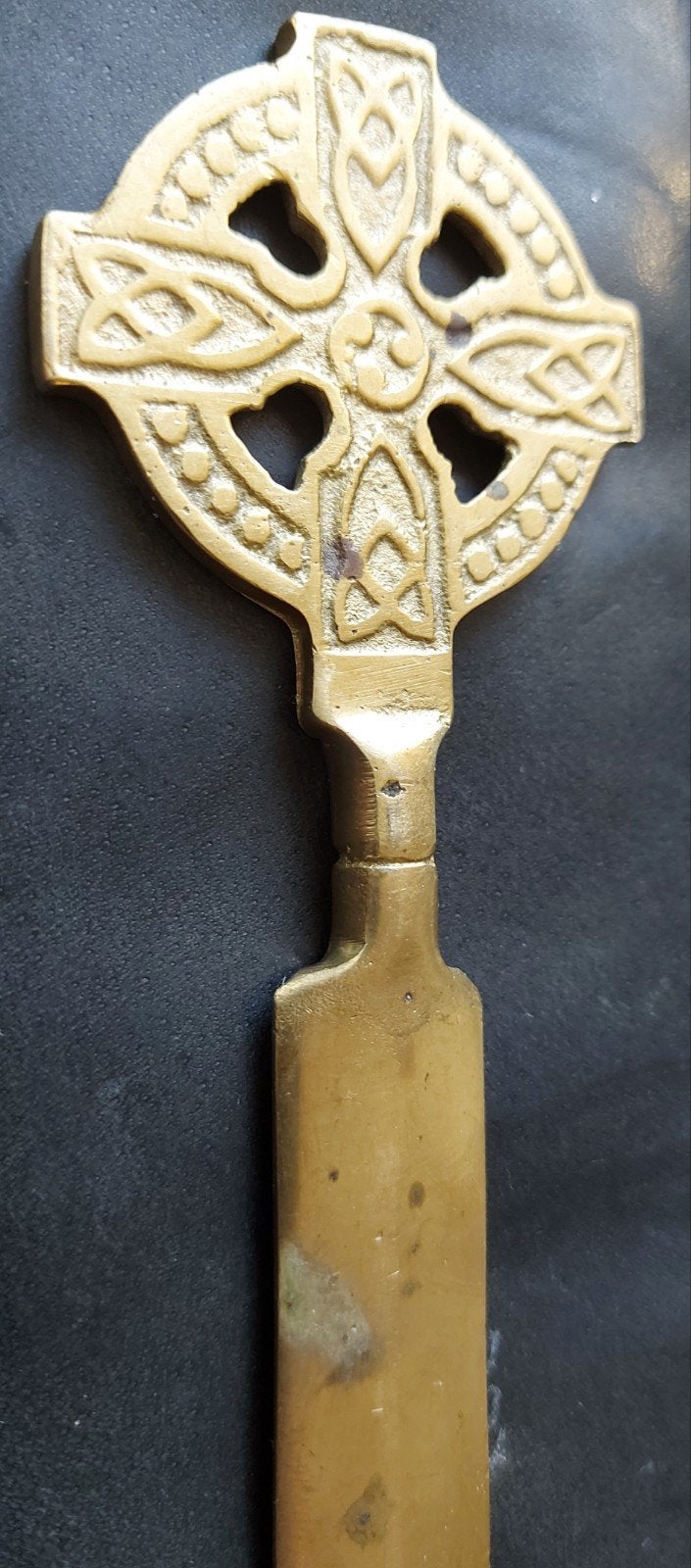 oude bronzen briefopener met templar kruis, Antiek en Kunst, Verzenden