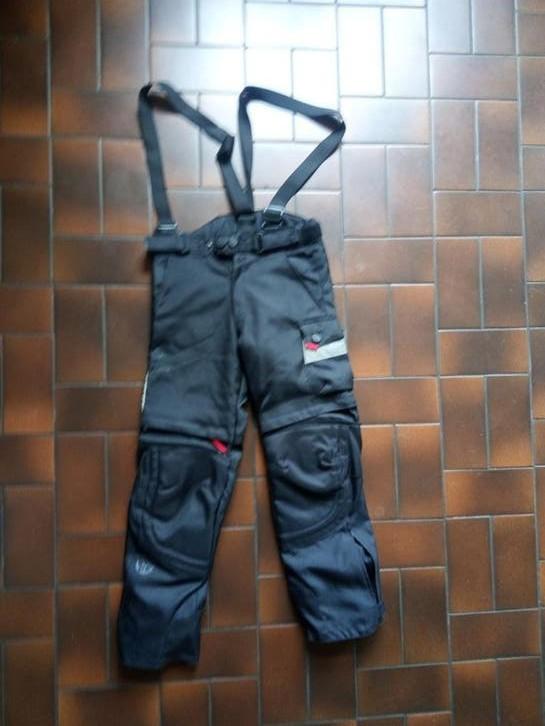Booster motorbroek maat 128 - verlengbaar, Gebruikt, Jongen of Meisje, Booster, Ophalen