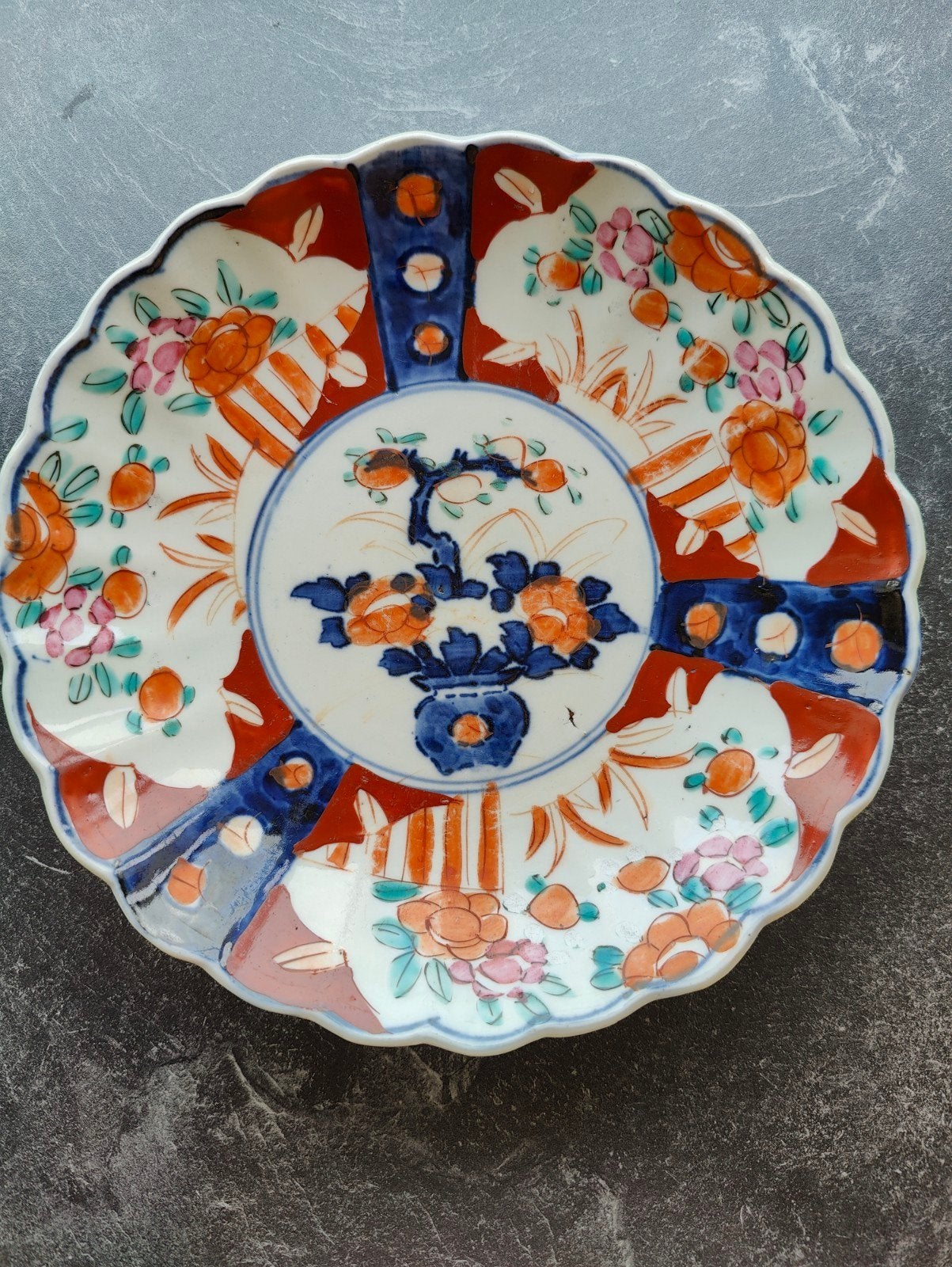 Antiek Japans Imari Porselein Schotel - Handgeschilderd, Ophalen of Verzenden