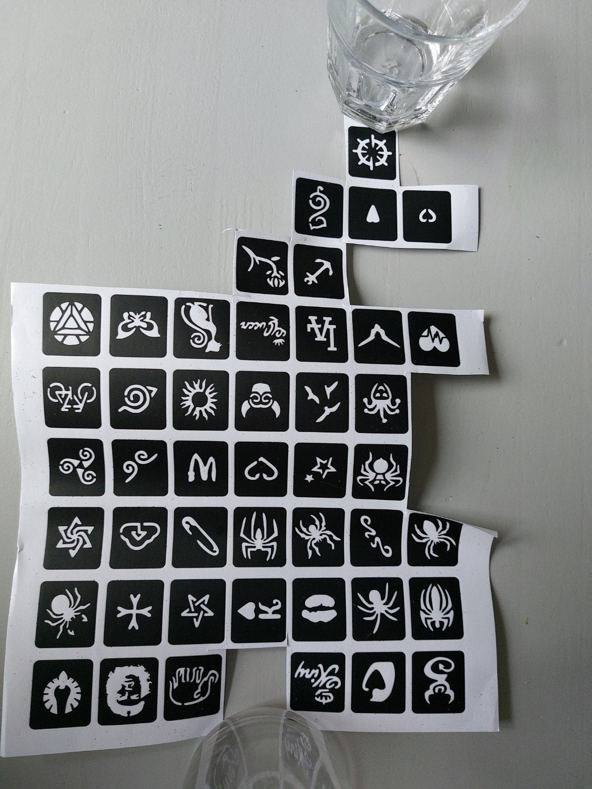 glitter tattoo vormen, nieuw, Ophalen of Verzenden, Nieuw