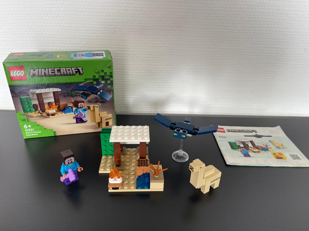 Lego Minecarft 21251 Steve’s woestijn expeditie, Compleet, Minecraft, Lego, Ophalen of Verzenden