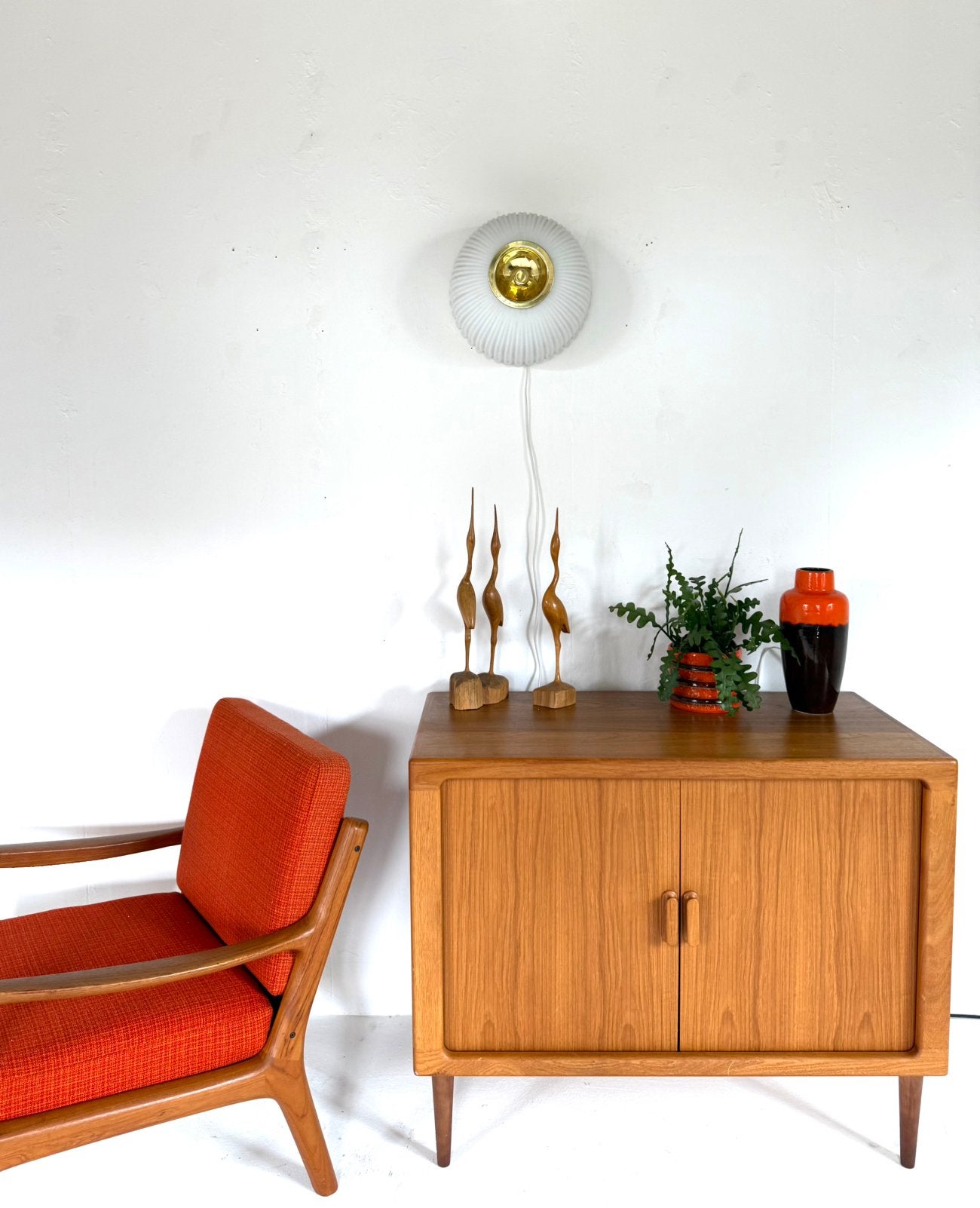 Vintage opaalglazen wandlamp, Glashütte Limburg ‘70, Gebruikt, Dimbaar, Glashütte Limburg, Glashütte Limburg