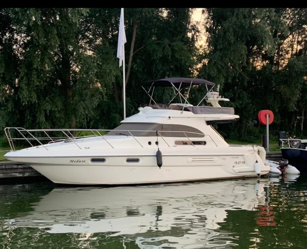 Flybridge sealine statusman 36ft bom vol, Watersport en Boten, Ophalen, Diesel, Zo goed als nieuw, 9 tot 12 meter