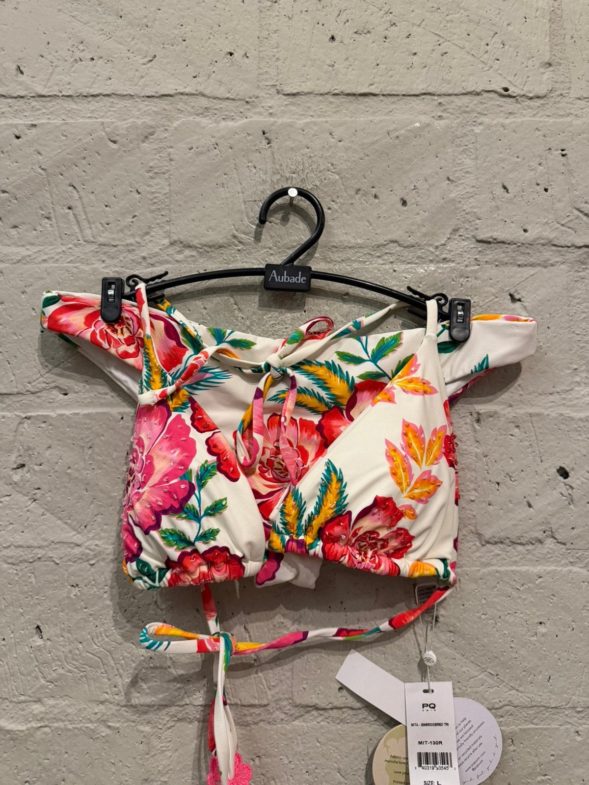 Pq swim bikini 40/ L slip M NIEUW!! Nu €80, Kleding | Dames, Badmode en Zwemkleding, Ophalen of Verzenden, Nieuw, Wit, Bikini
