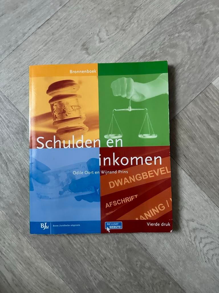 Schulden en Inkomen - Bronnenboek (Vierde druk), Ophalen of Verzenden, Gamma, Zo goed als nieuw, MBO